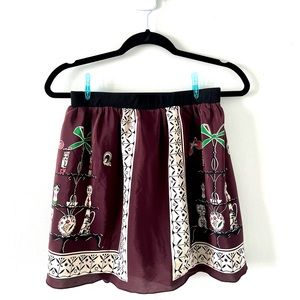 Anna Sui - Purple Dolly Head Skirt